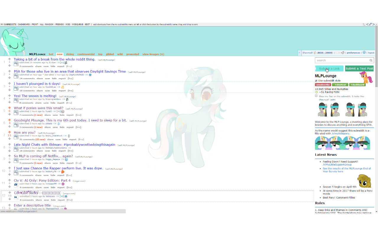 MLPLounge Lyra Theme Preview image 0