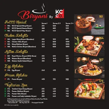 Kebabs & Curries Company menu 