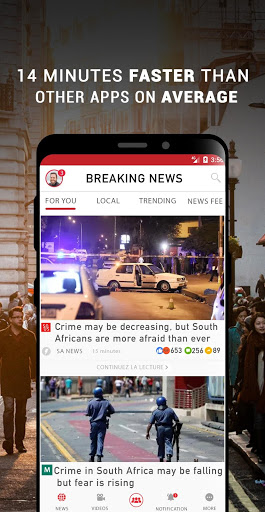 Screenshot South Africa Breaking News