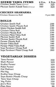 Qureshis Kabab Corner menu 7