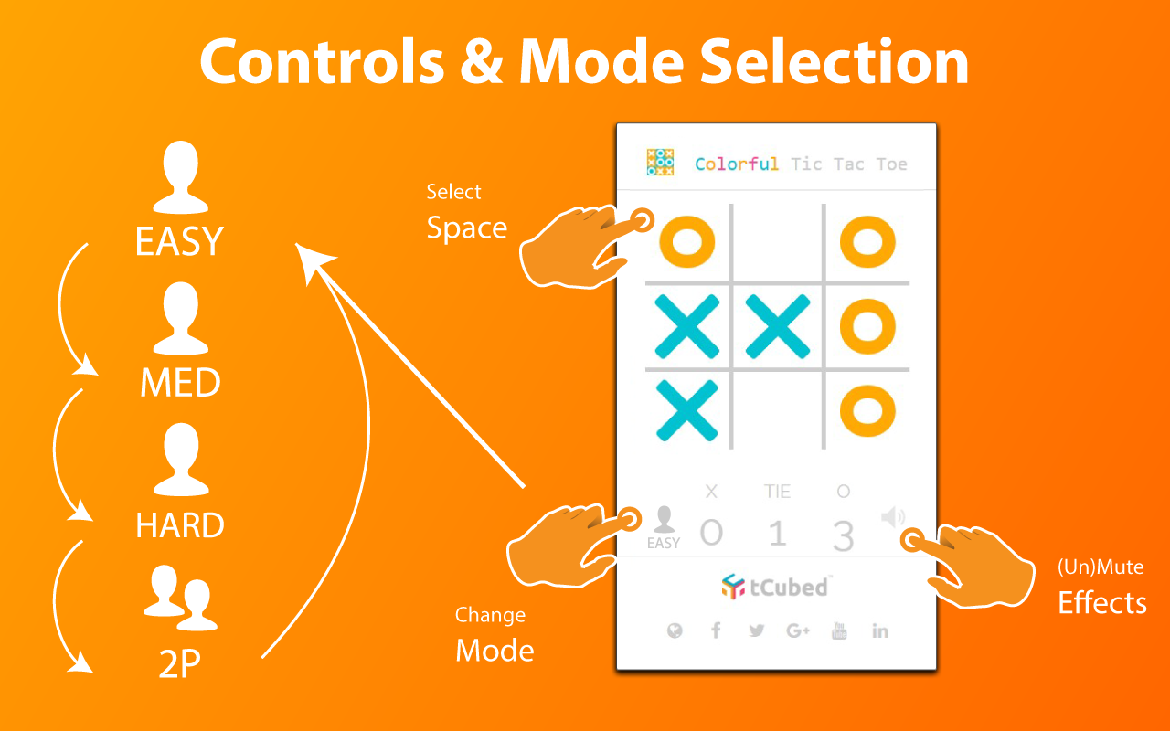 Colorful Tic-Tac-Toe Preview image 5