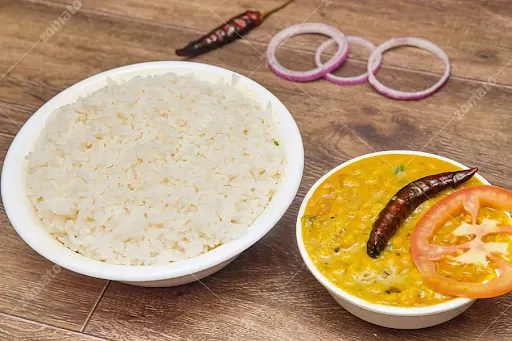 Dal Fry With Steam Rice
