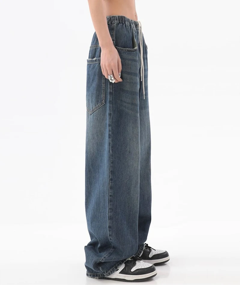 Ženske Retro Slim Loose Pantalone Široke Noge Udobnost i Stil Klasičan Dizajn Za Savremeni Izgled Svestrane Farmerke Idealne Za Svaku Priliku