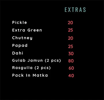 Khichdi Wala menu 