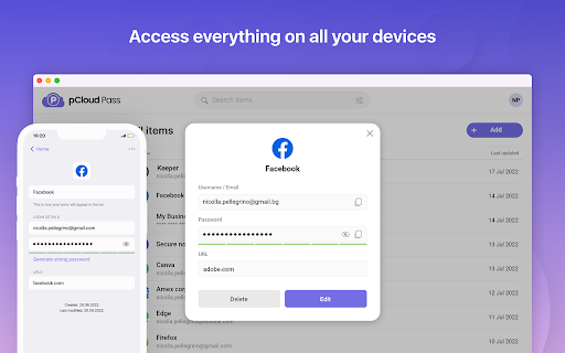 pCloud Pass - Password manager