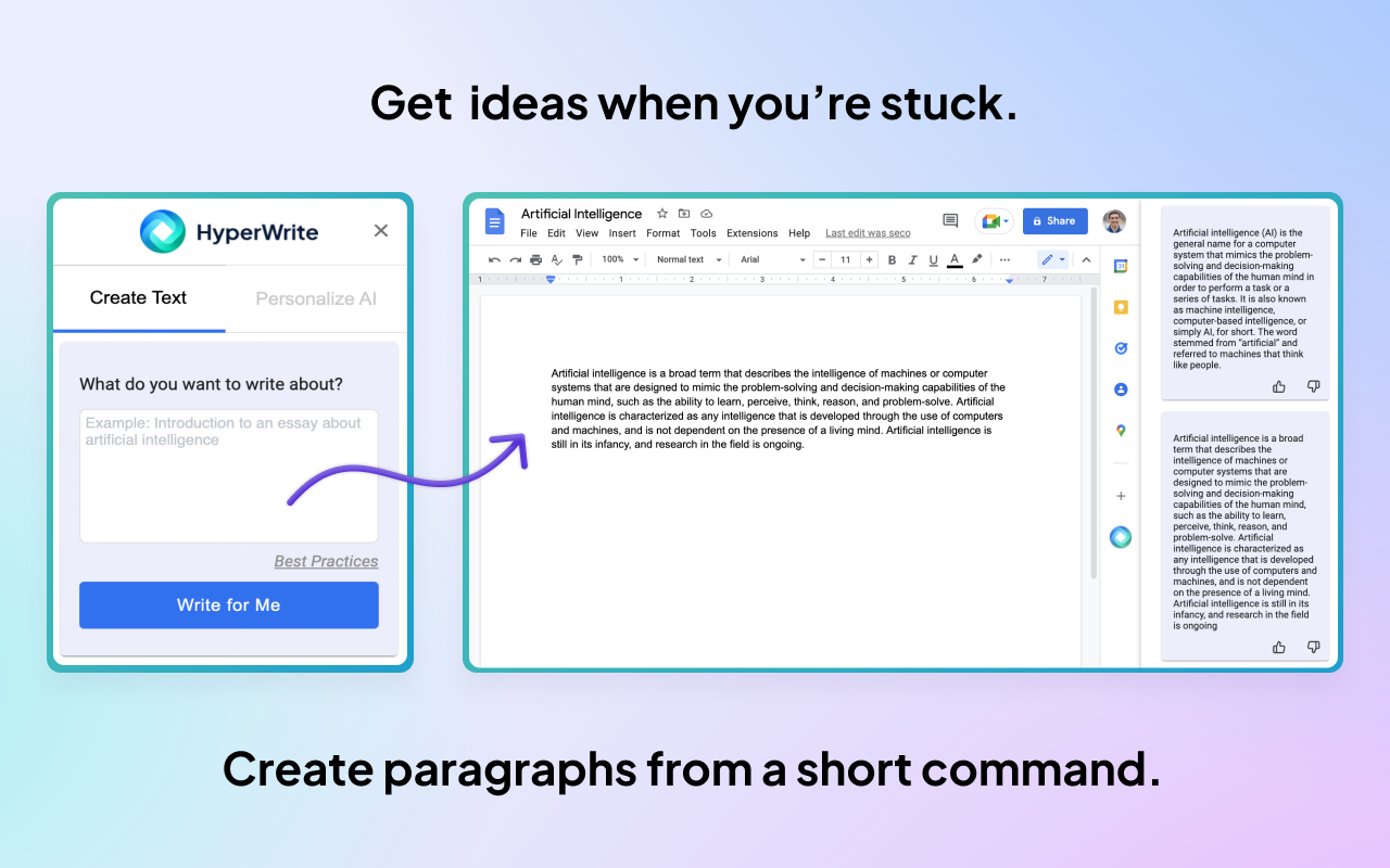 HyperWrite - AI Writing Companion Preview image 6