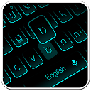 Herunterladen Neon Blue Black Keyboard Installieren Sie Neueste APK Downloader