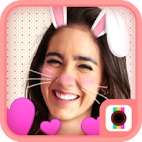 Rabbit Face Camera-Free cartoon funny sticker