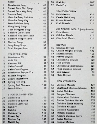 CM Biriyani menu 5