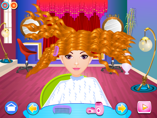 ヘアカットの女の子のゲーム