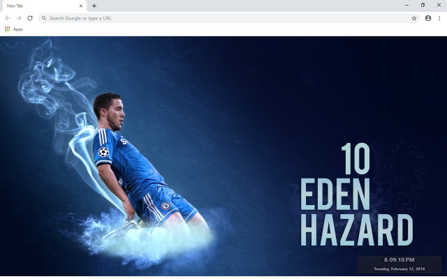 Eden Hazard New Tab & Wallpapers Collection