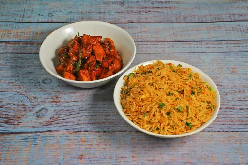 Veg Fried Rice And Paneer 65 Combo