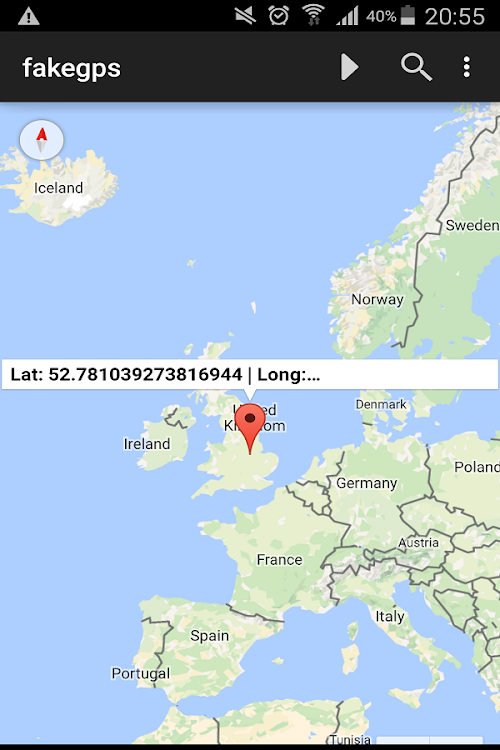 Android application Fake GPS: FULL screenshort