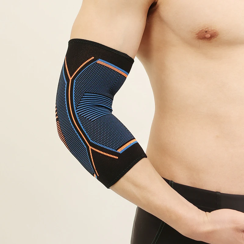 Dunne Ademende Gebreide Sport Elleboogbeschermer Ondersteuning en Comfort voor Sporten Flexibel en Lichtgewicht Vermindert Blessurerisico en Verbetert Prestaties
