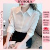 Áo Sơ Mi Trắng Nữ Rymola, Không Nhăn, Giấu Nút, Tay Dài Có Bigsize, Sơ Mi Trắng, Công Sở Chất Vải Cotton Form Suông