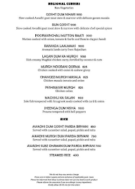 Azrak  Lebua Lucknow menu 2