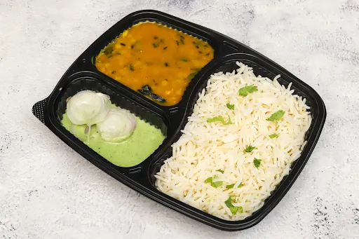 Yellow Dal Tadka With Rice