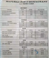 Mayuraa Restaurant & Bar menu 5