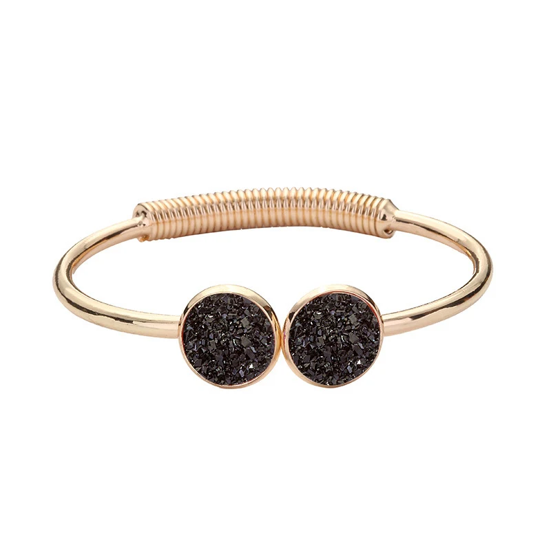 Multicolor double cluster love bracelet