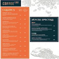 Coffee First menu 1