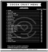 Cocoa Crust menu 3