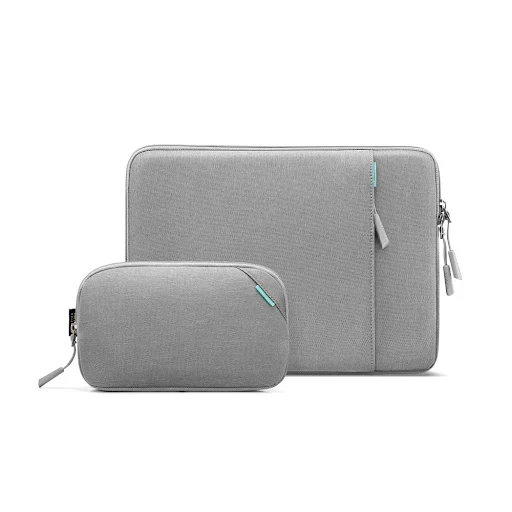 Túi Chống Sốc Tomtoc 360* Protective Kèm Túi Phụ Kiện Cho Macbook Air/Pro 13” A13-C12G (Xám)