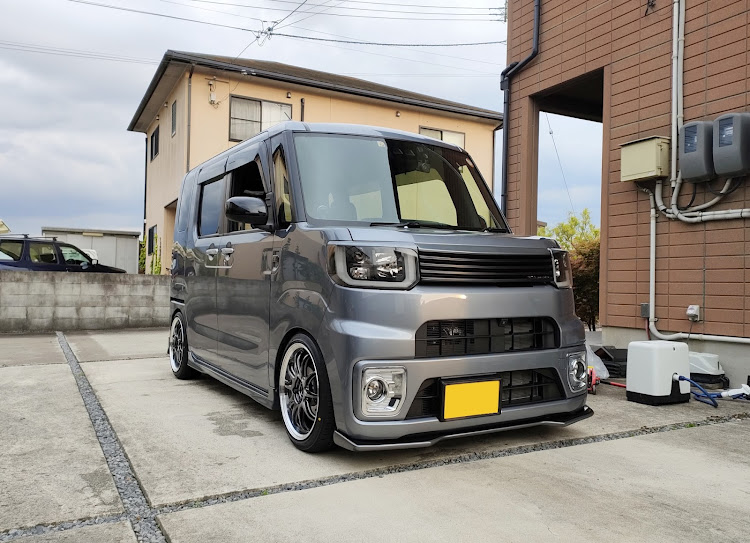 ウェイクのウェイク・ゴールデンウィーク・ホイール交換・低そうで低くない少し低い車に関するカスタム事例の投稿画像2枚目