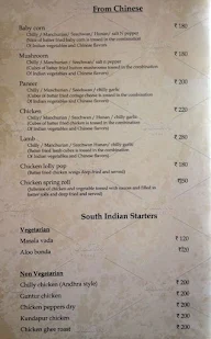 Ignite - Chairman's Jade Club & Resort menu 4