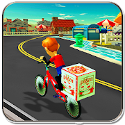 BMX Bicycle Pizza Delivery Boy 1.0 Icon