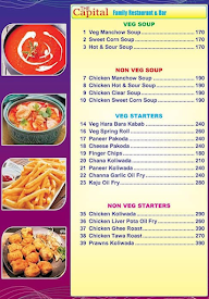 The Capital Family Restaurant & Bar menu 1