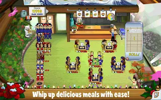 Diner Dash Android game available in the Google Play Store