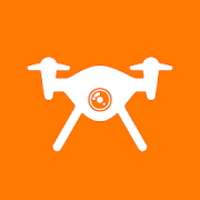 Orange Drone  Icon