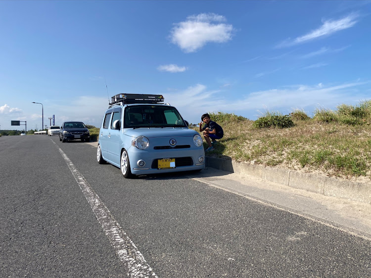 ミラココアのココア・海と愛車・熱中症に気をつけて!!に関するカスタム事例の投稿画像1枚目