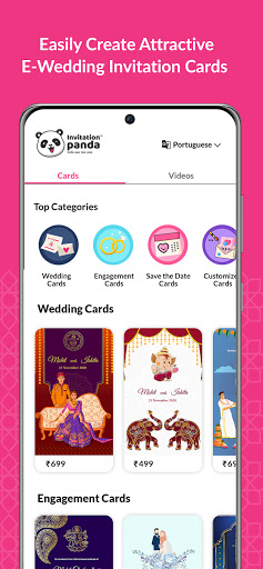 Shaadi & Engagement Card Maker screenshot #2