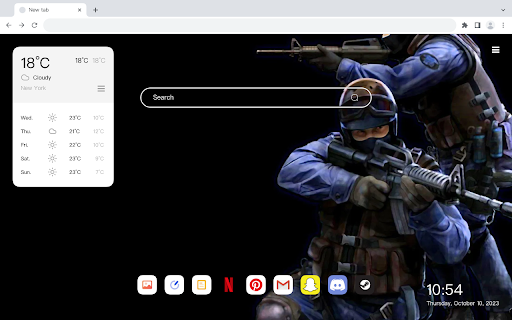 "Counter-Strike" themed 4K wallpaper HomePage screenshot 3