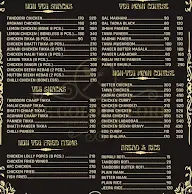 The Golden Fork menu 1