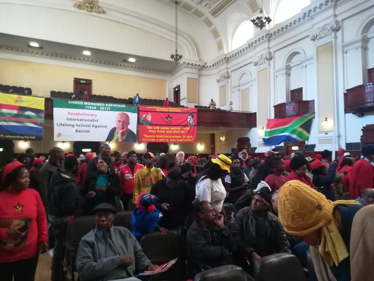 Many organisations were represented at Sunday's city hall rally to defend democracy and fight corruption. The SACP's Solly Mapaila said the campaign was inspired by Pravin Gordhan and was aimed at protecting anyone who was victimised for taking a stand against corruption.