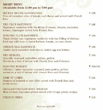 Black Pepper Lounge - Case de Bengaluru menu 