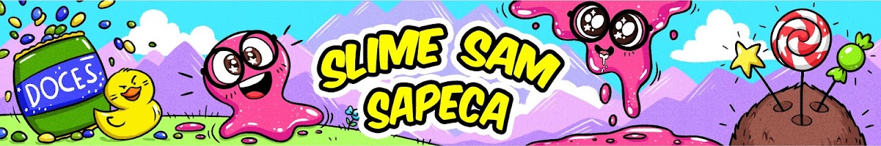 APRENDER COISAS CRIATIVAS com Slime Sam Sapeca 