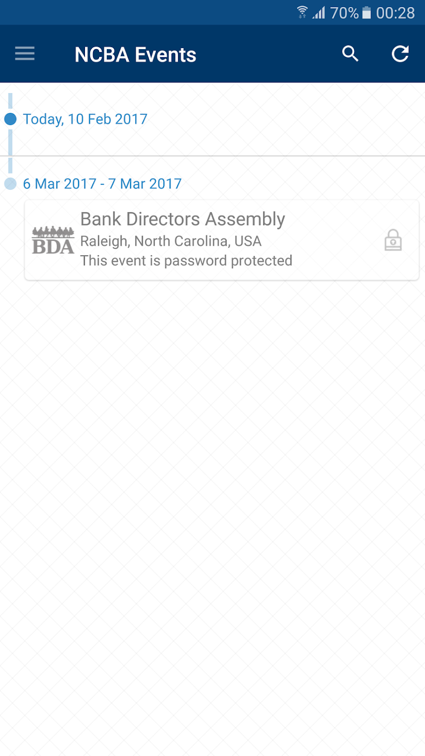 NCBA Events Screen 1