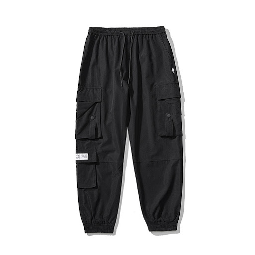 Title 3, Loose Cropped Trousers with Thin Multi-Pocket O...
