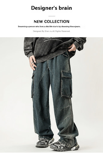 Title 9, Mens American Retro Washed Workwear Jeans. Dur...