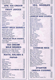 Sai Sagar Restaurant menu 2