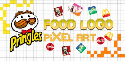 Food Logo Pixel Art Coloring Screenshot