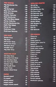 Hotel Veer Bar & Restro menu 1