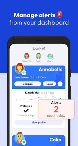 Screenshot Bark - Parental Controls