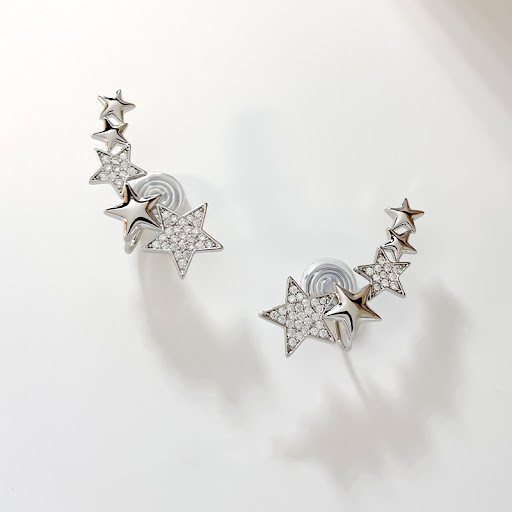 Title 2, Star Zircon Without Ear Hole Female Ear Clip. S...