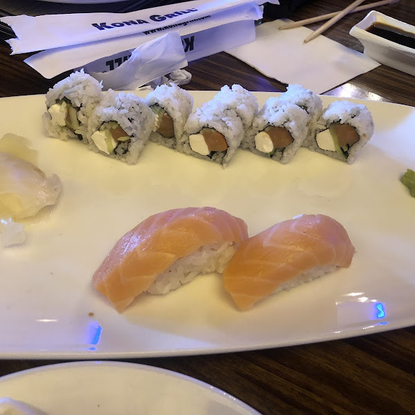 Gluten-Free Salmon Sushi and GF Philadelphia Roll