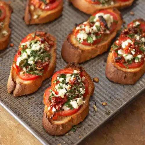 Homemade Tomato Basil Bruschetta