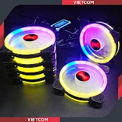 [Bộ 3 - > 6 Fan] Quạt Tản Nhiệt, Fan Led Rgb Coolmoon Và Bộ Hub Coolmoon + Điều Khiển - Tặng Kèm Ốc Vít